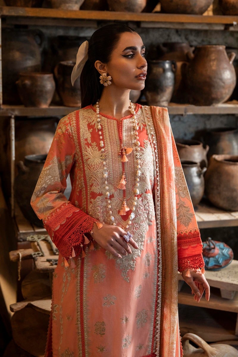 M221-010A-CI | Sana Safinaz Muzlin Spring Collection 2022 Vol 1 | Unstitched Printed Lawn Suits