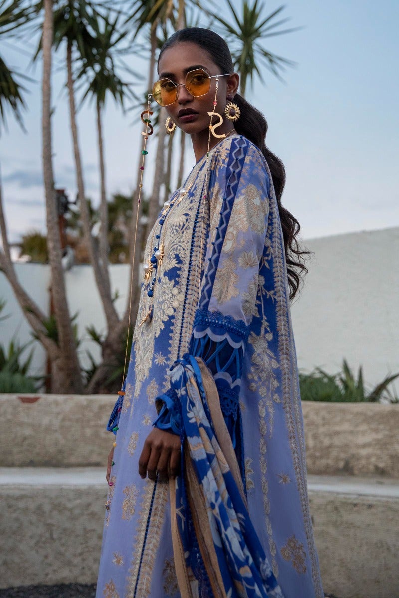 M221-010B-CI | Sana Safinaz Muzlin Spring Collection 2022 Vol 1 | Unstitched Printed Lawn Suits