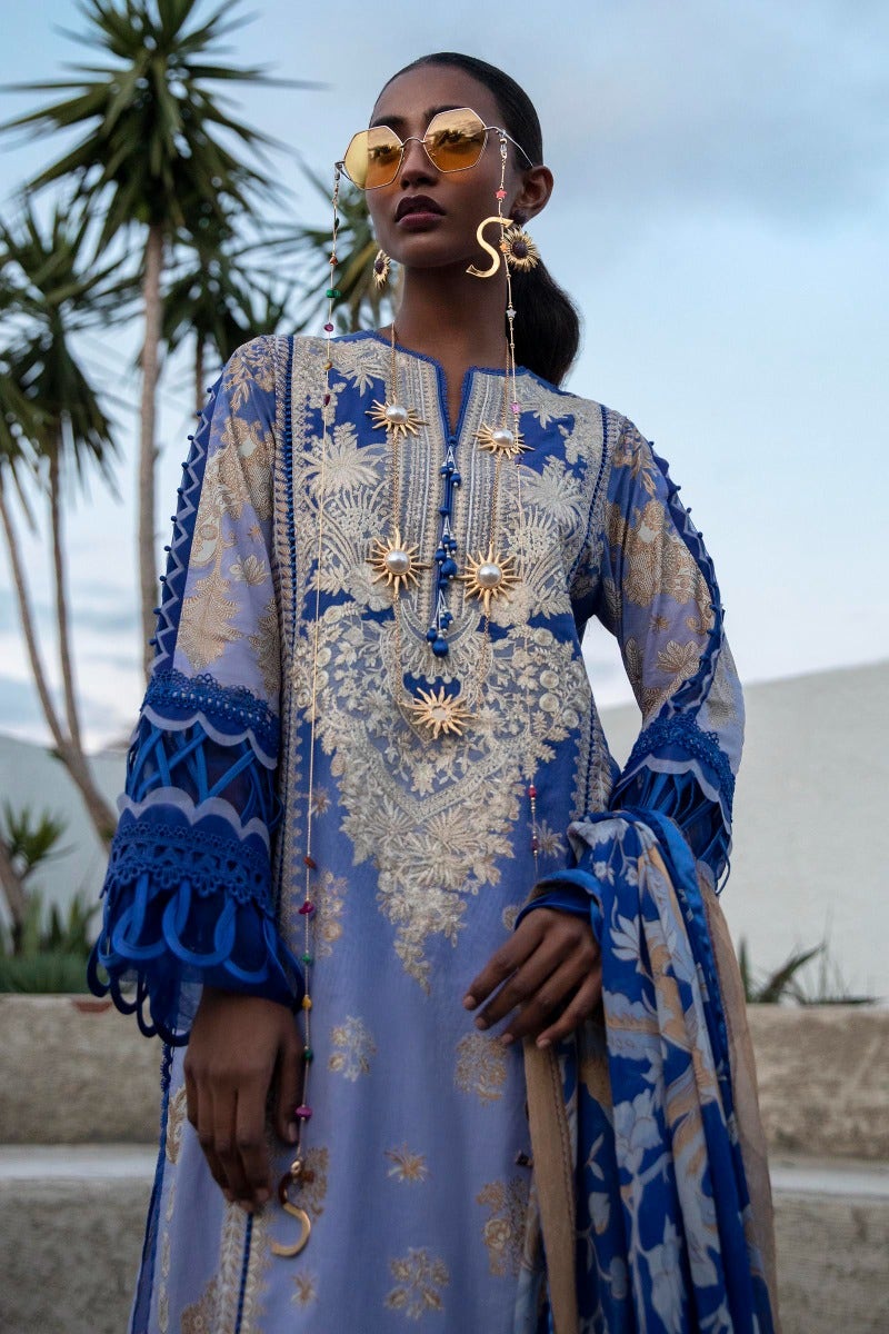 M221-010B-CI | Sana Safinaz Muzlin Spring Collection 2022 Vol 1 | Unstitched Printed Lawn Suits