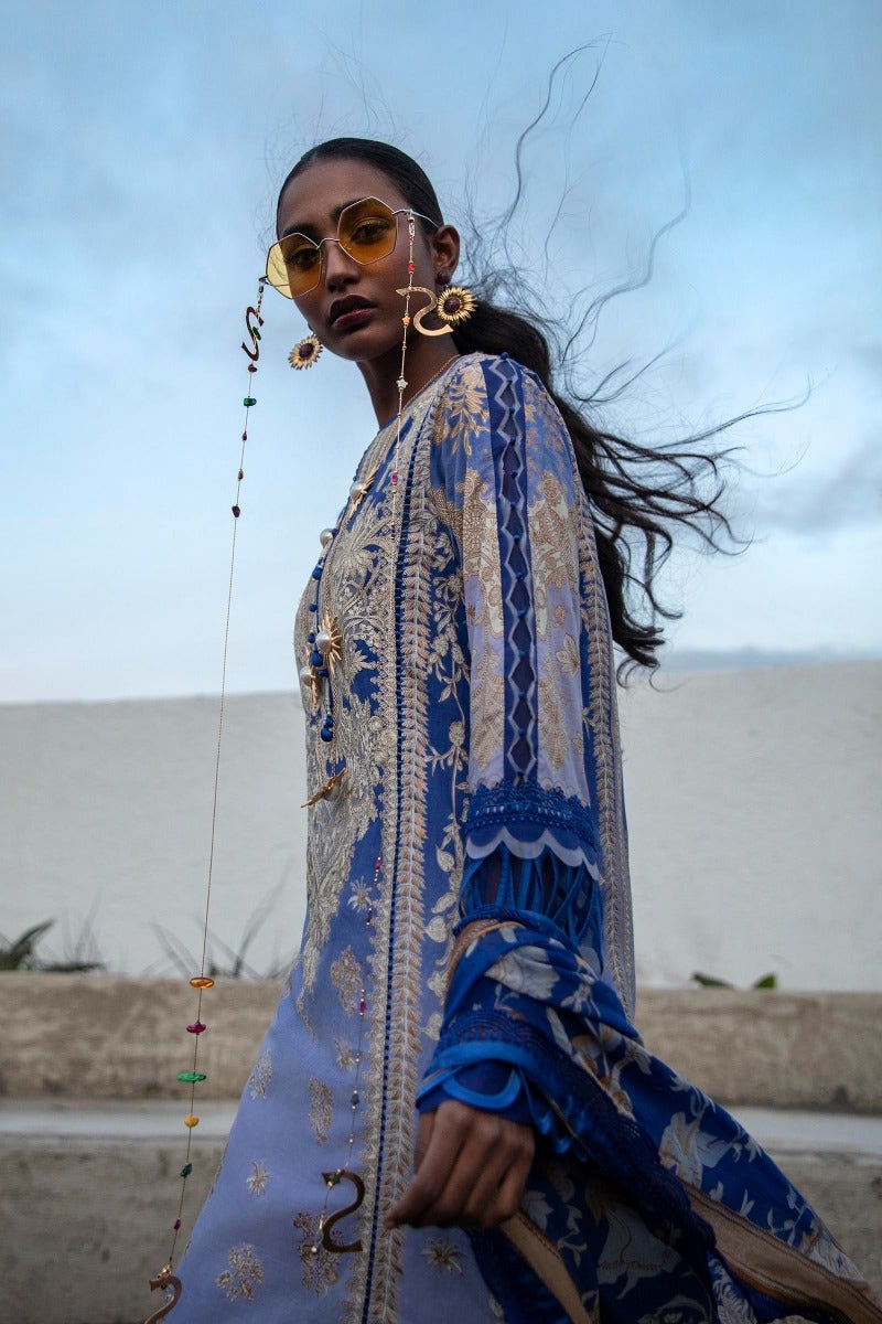 M221-010B-CI | Sana Safinaz Muzlin Spring Collection 2022 Vol 1 | Unstitched Printed Lawn Suits