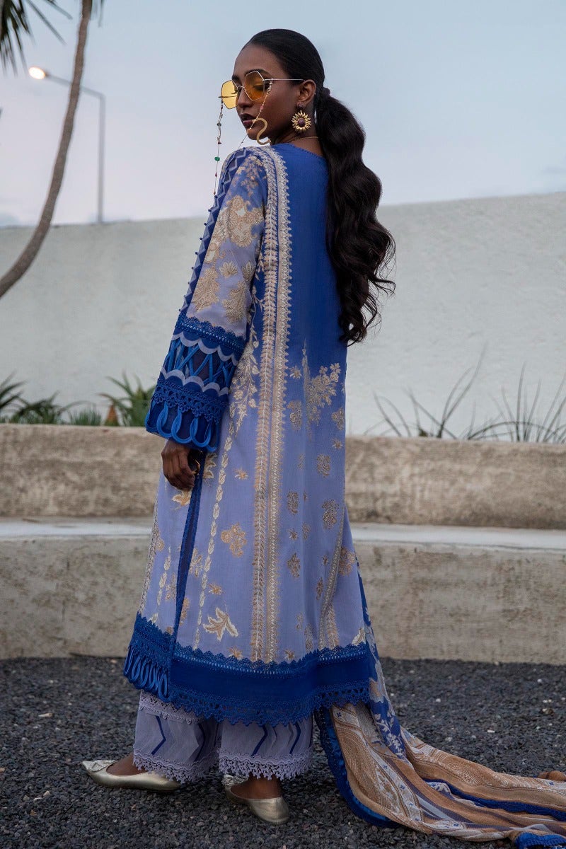 M221-010B-CI | Sana Safinaz Muzlin Spring Collection 2022 Vol 1 | Unstitched Printed Lawn Suits