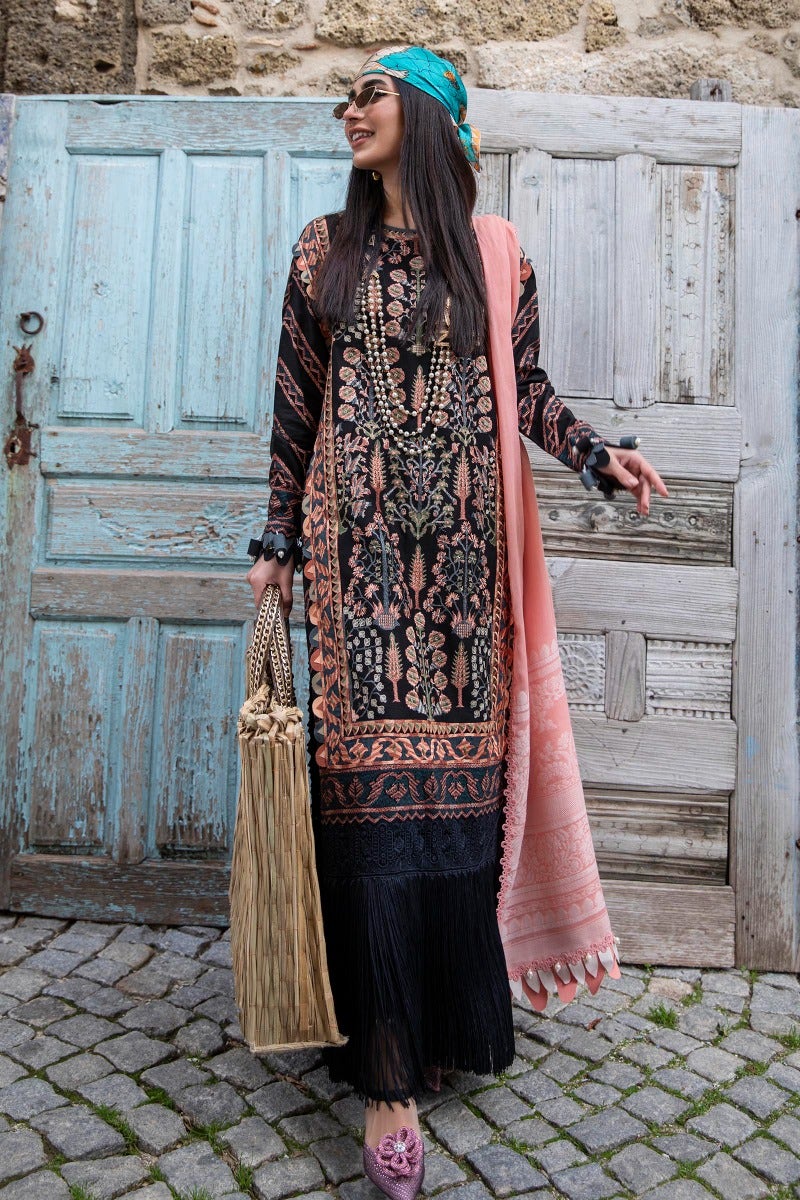 M221-012A-CM | Sana Safinaz Muzlin Spring Collection 2022 Vol 1 | Unstitched Printed Lawn Suits