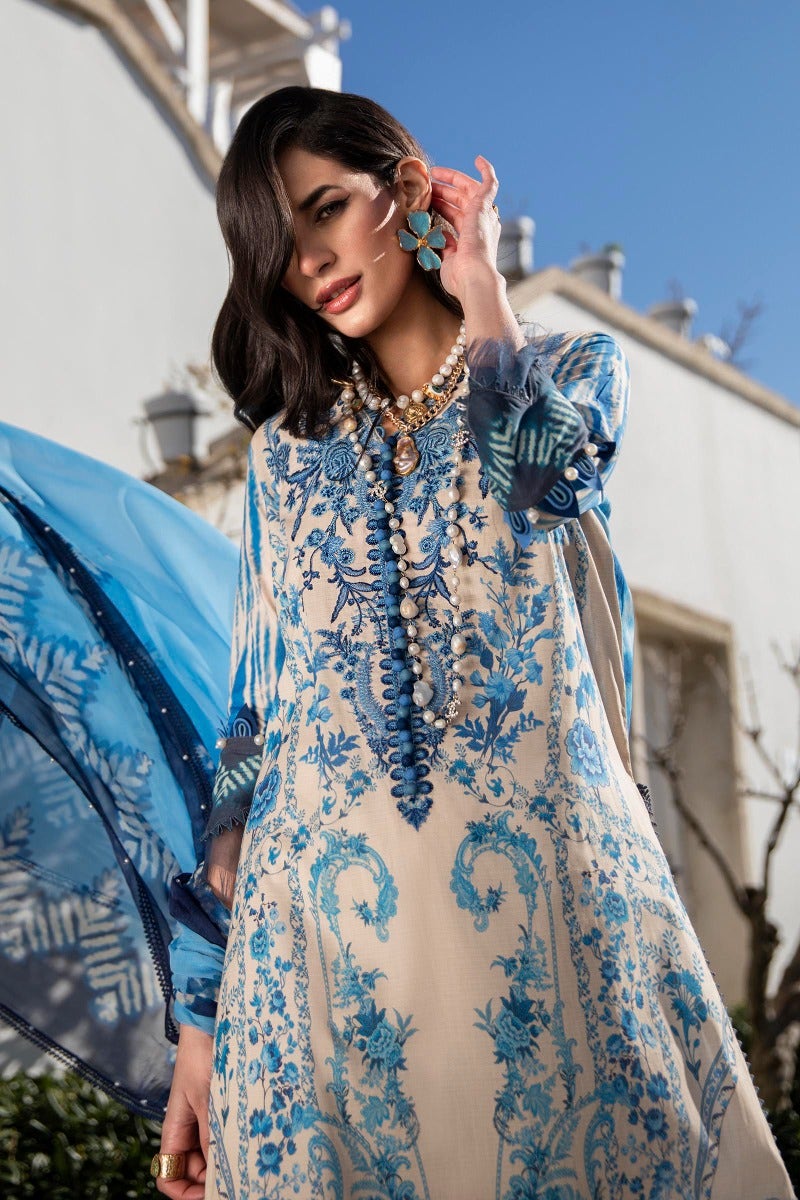 M221-013A-CI | Sana Safinaz Muzlin Spring Collection 2022 Vol 1 | Unstitched Printed Lawn Suits