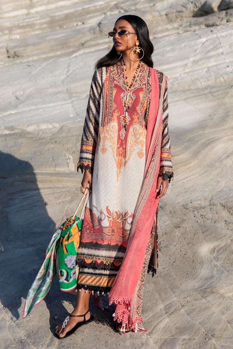 M221-014A-CI | Sana Safinaz Muzlin Spring Collection 2022 Vol 1 | Unstitched Printed Lawn Suits