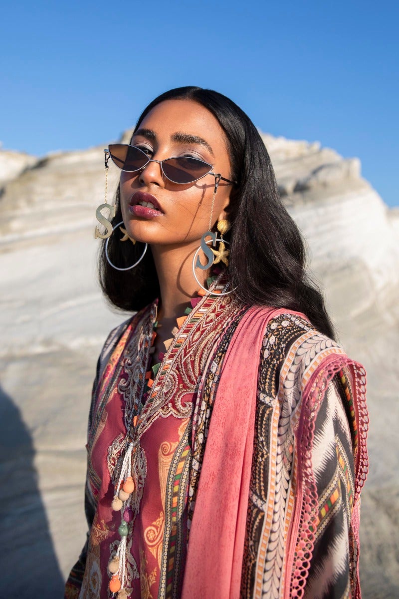 M221-014A-CI | Sana Safinaz Muzlin Spring Collection 2022 Vol 1 | Unstitched Printed Lawn Suits