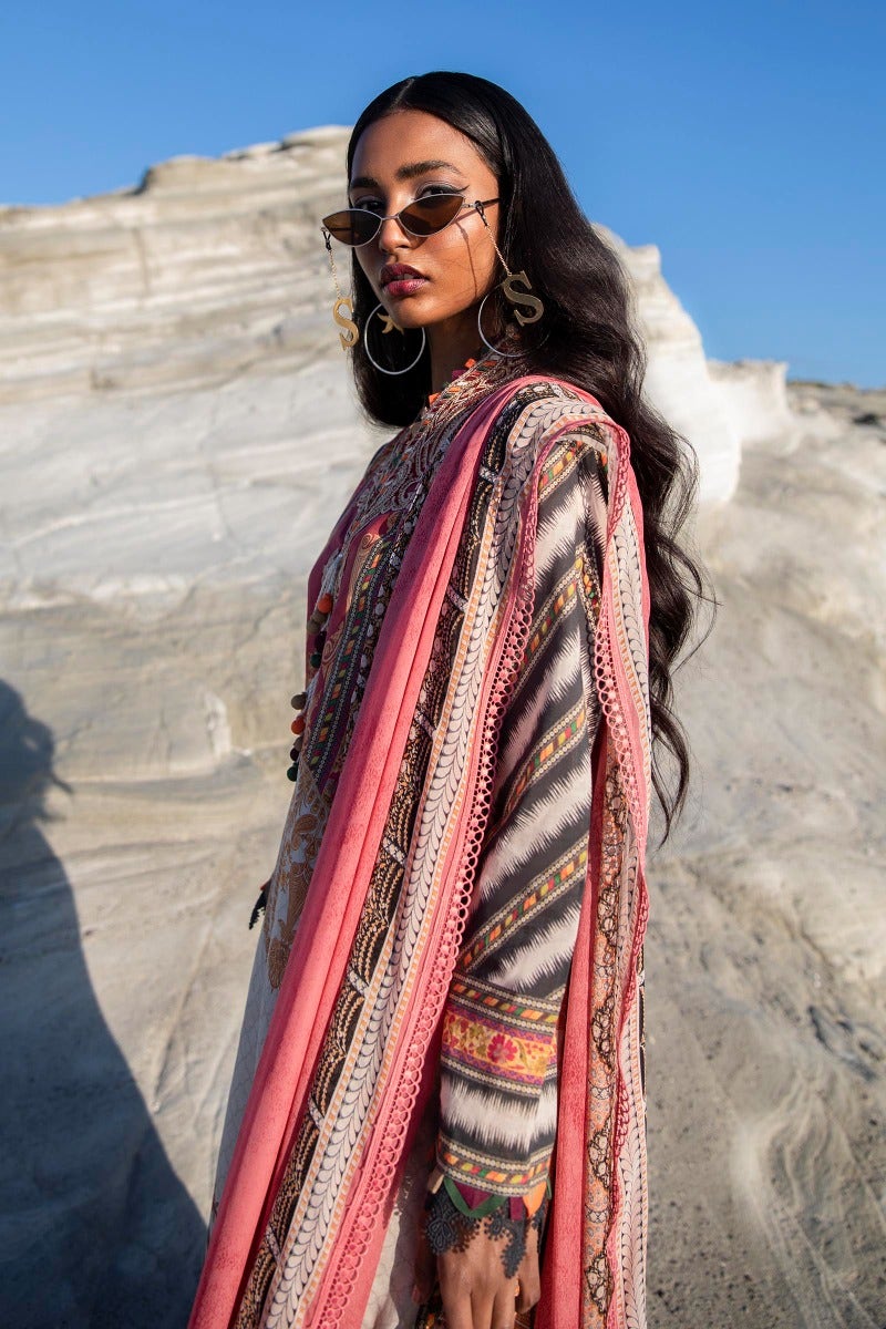 M221-014A-CI | Sana Safinaz Muzlin Spring Collection 2022 Vol 1 | Unstitched Printed Lawn Suits