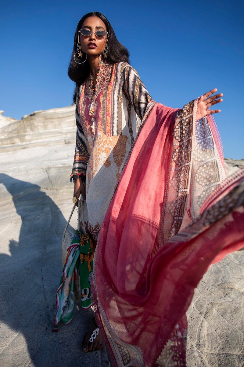 M221-014A-CI | Sana Safinaz Muzlin Spring Collection 2022 Vol 1 | Unstitched Printed Lawn Suits
