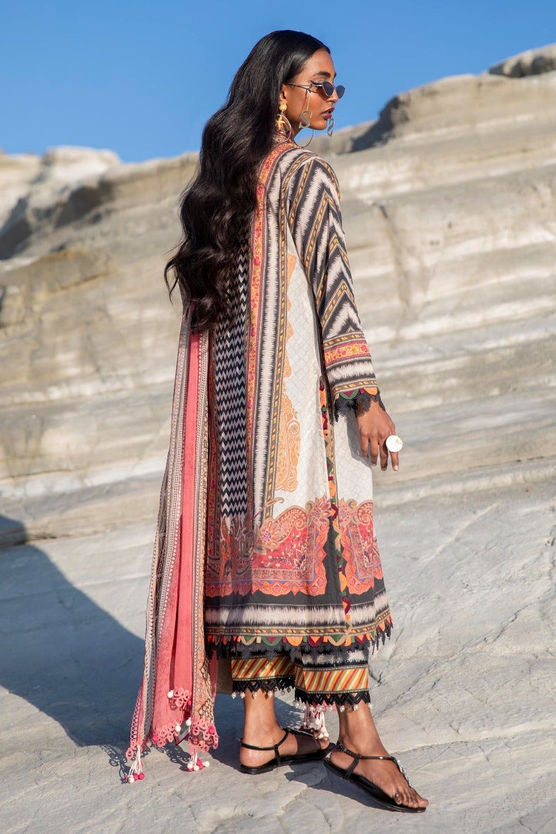 M221-014A-CI | Sana Safinaz Muzlin Spring Collection 2022 Vol 1 | Unstitched Printed Lawn Suits