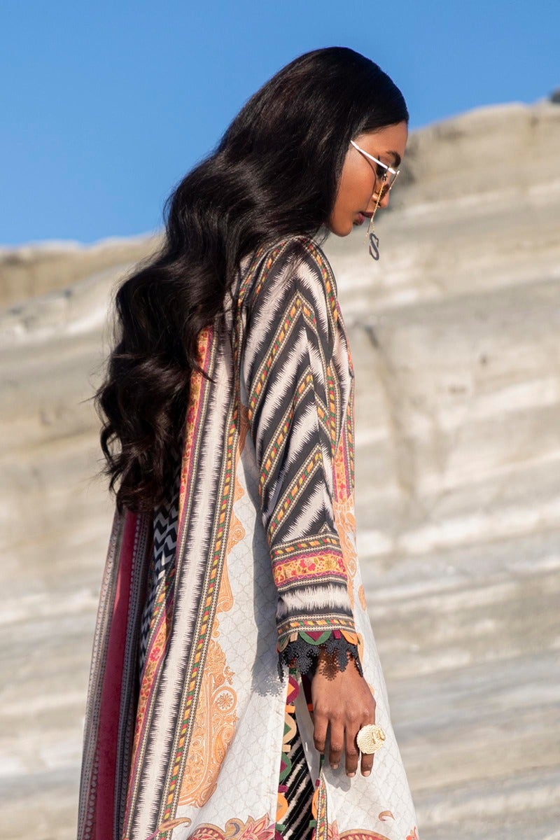 M221-014A-CI | Sana Safinaz Muzlin Spring Collection 2022 Vol 1 | Unstitched Printed Lawn Suits