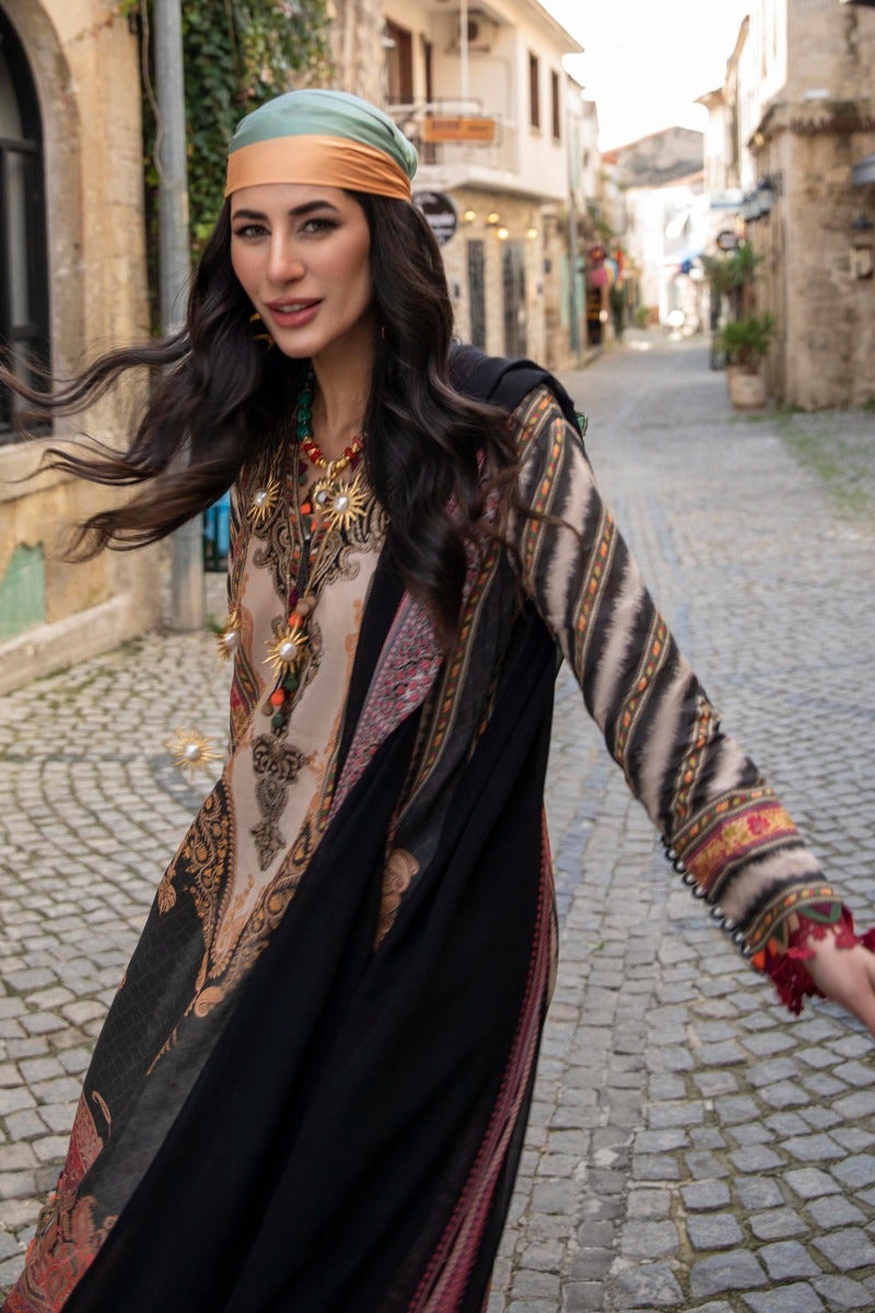 M221-014B-CI | Sana Safinaz Muzlin Spring Collection 2022 Vol 1 | Unstitched Printed Lawn Suits