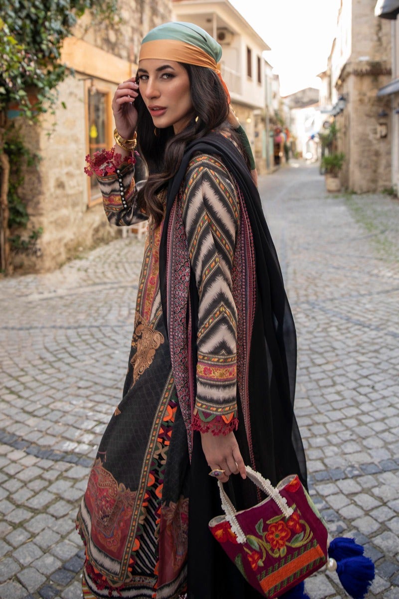 M221-014B-CI | Sana Safinaz Muzlin Spring Collection 2022 Vol 1 | Unstitched Printed Lawn Suits