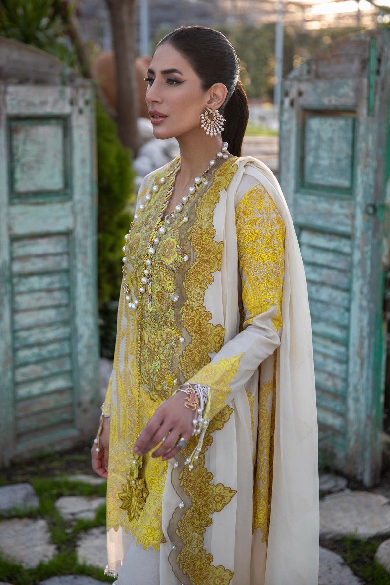 M221-015A-CI | Sana Safinaz Muzlin Spring Collection 2022 Vol 1 | Unstitched Printed Lawn Suits