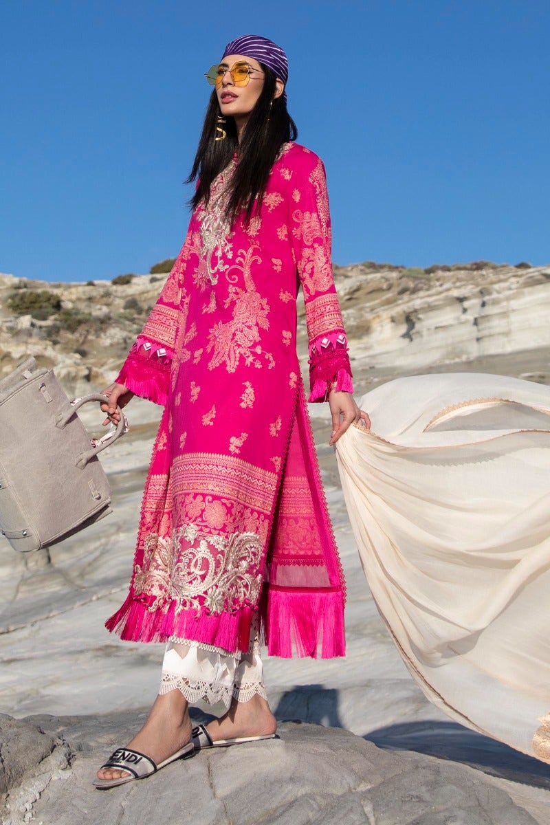 M221-001A-CM | Sana Safinaz Muzlin Spring Collection 2022 Vol 1 | Unstitched Printed Lawn Suits