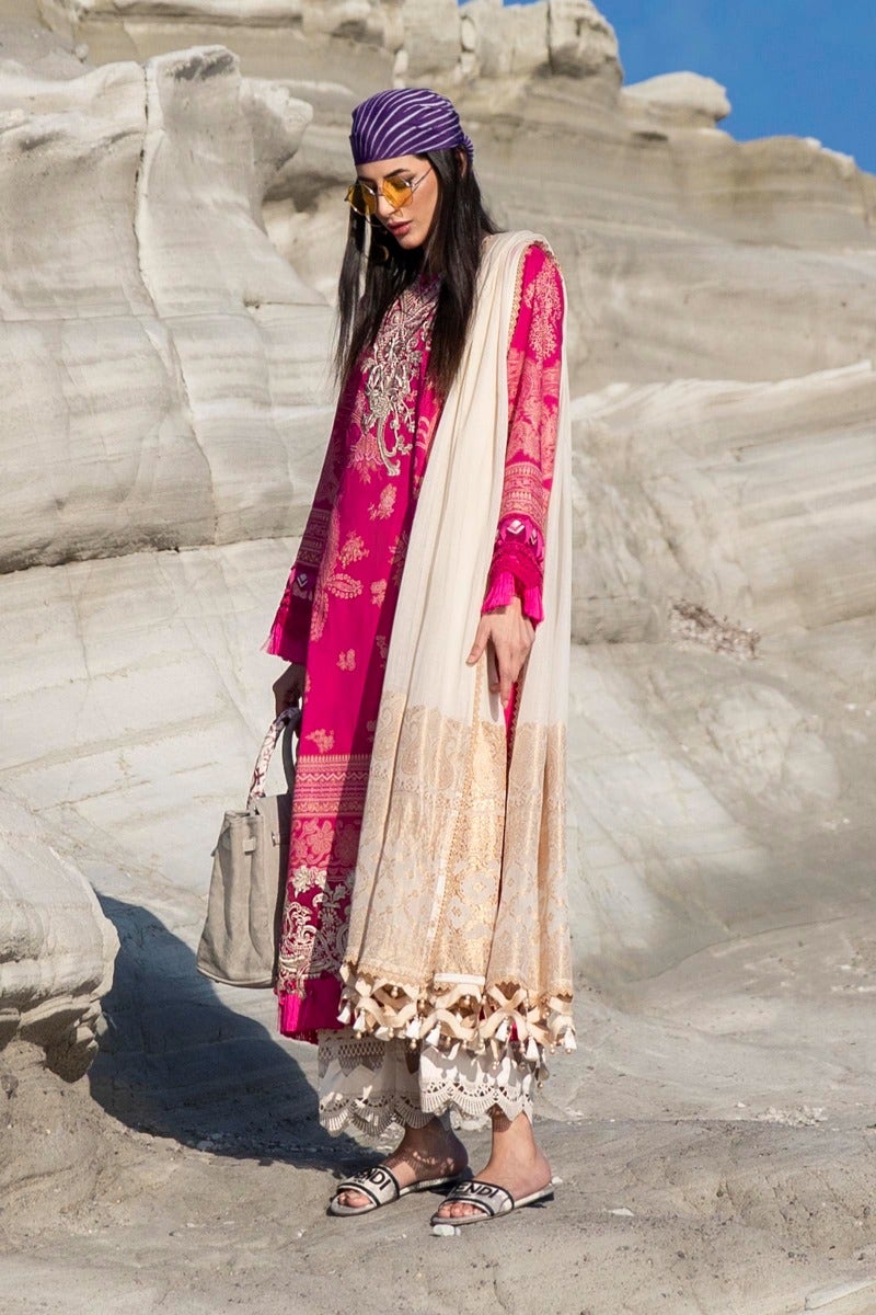 M221-001A-CM | Sana Safinaz Muzlin Spring Collection 2022 Vol 1 | Unstitched Printed Lawn Suits