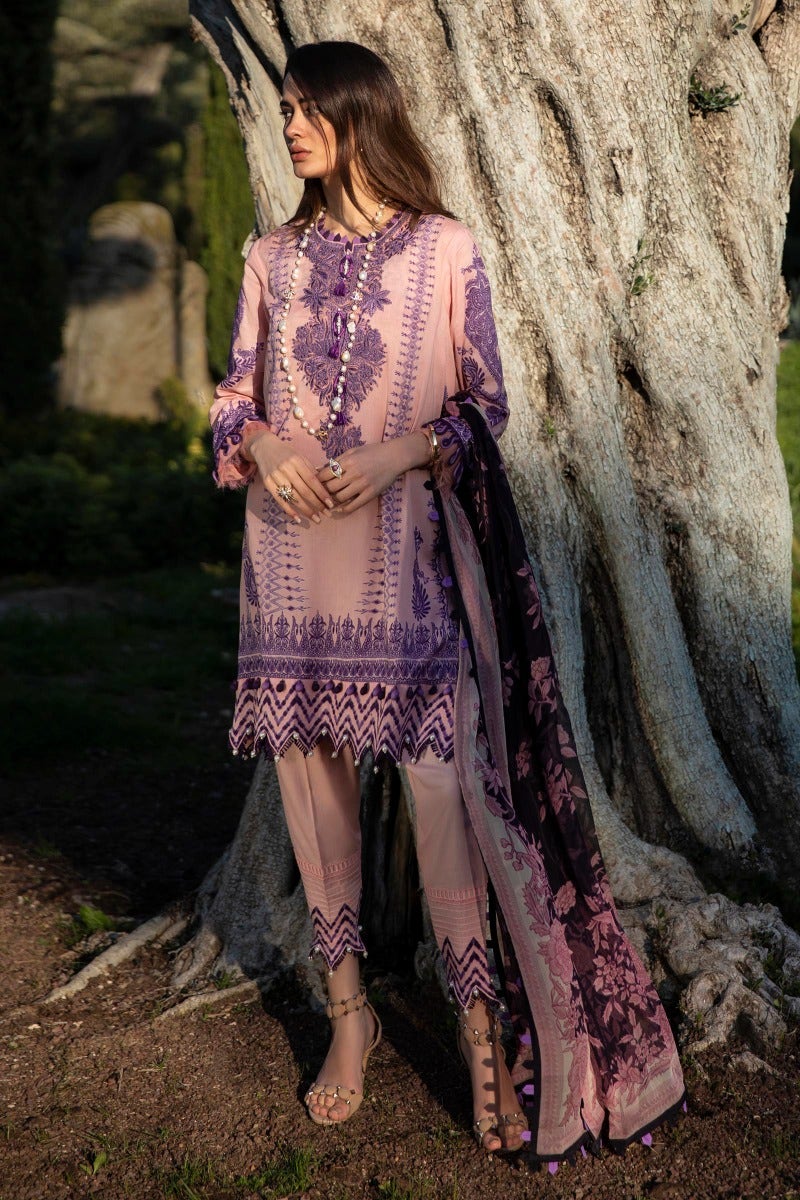 M221-002A-CM | Sana Safinaz Muzlin Spring Collection 2022 Vol 1 | Unstitched Printed Lawn Suits