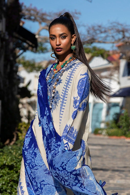 M221-002B-CI | Sana Safinaz Muzlin Spring Collection 2022 Vol 1 | Unstitched Printed Lawn Suits
