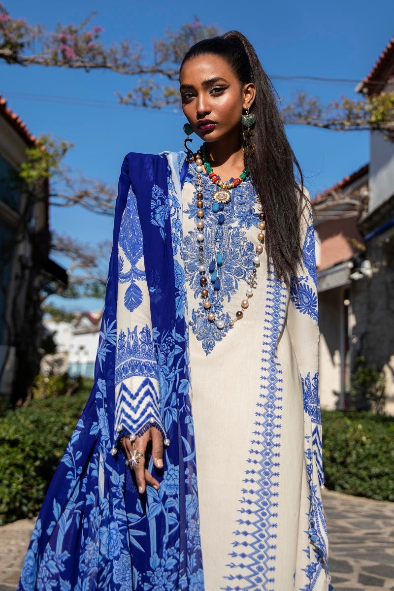 M221-002B-CI | Sana Safinaz Muzlin Spring Collection 2022 Vol 1 | Unstitched Printed Lawn Suits