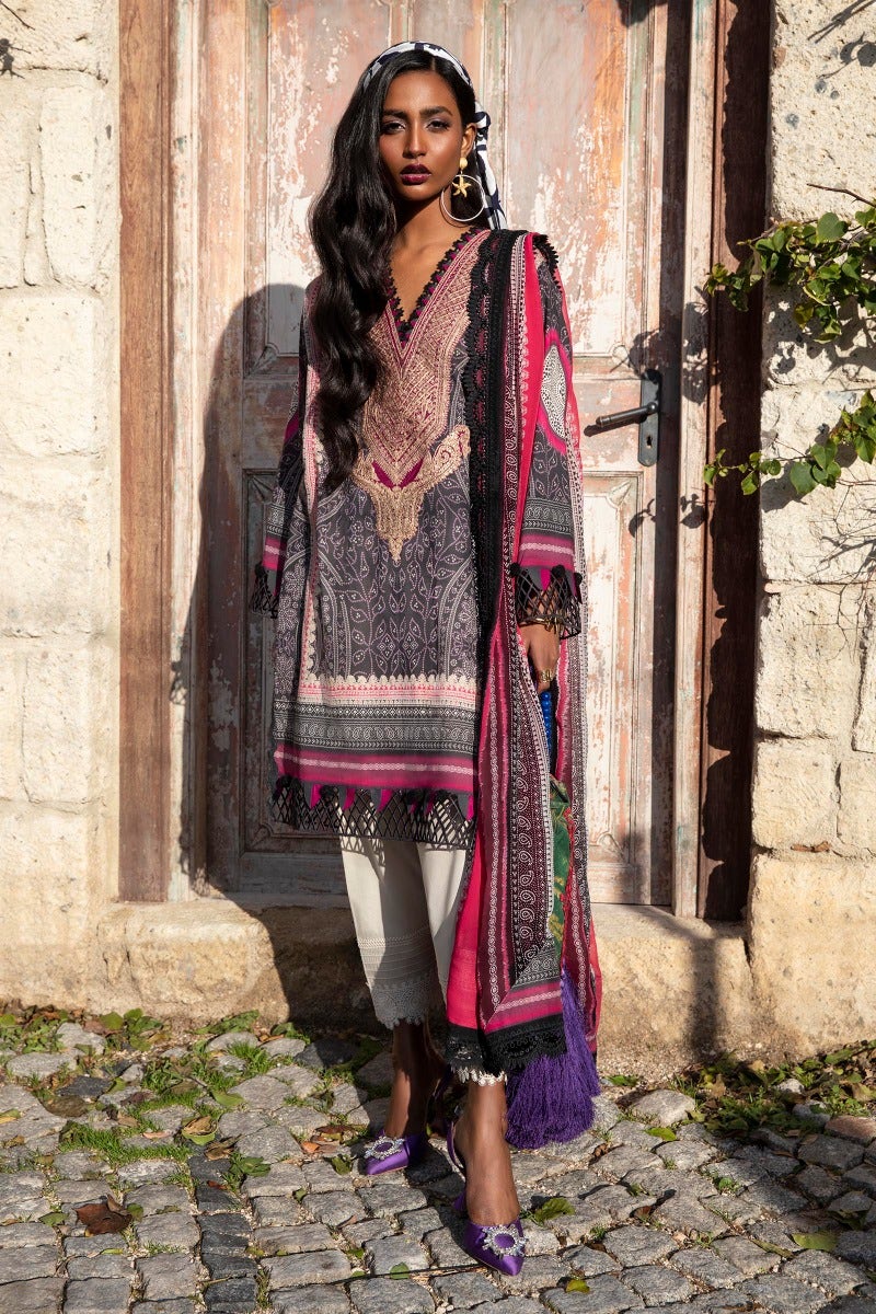 M221-004A-CI | Sana Safinaz Muzlin Spring Collection 2022 Vol 1 | Unstitched Printed Lawn Suits