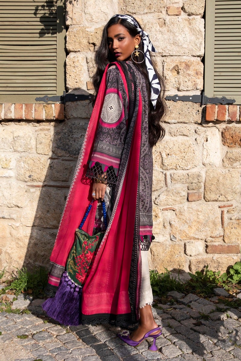 M221-004A-CI | Sana Safinaz Muzlin Spring Collection 2022 Vol 1 | Unstitched Printed Lawn Suits