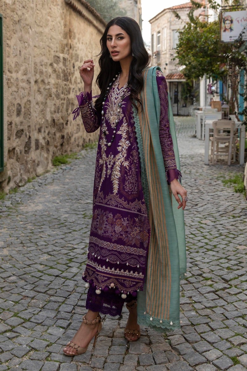M221-005A-CU | Sana Safinaz Muzlin Spring Collection 2022 Vol 1 | Unstitched Printed Lawn Suits