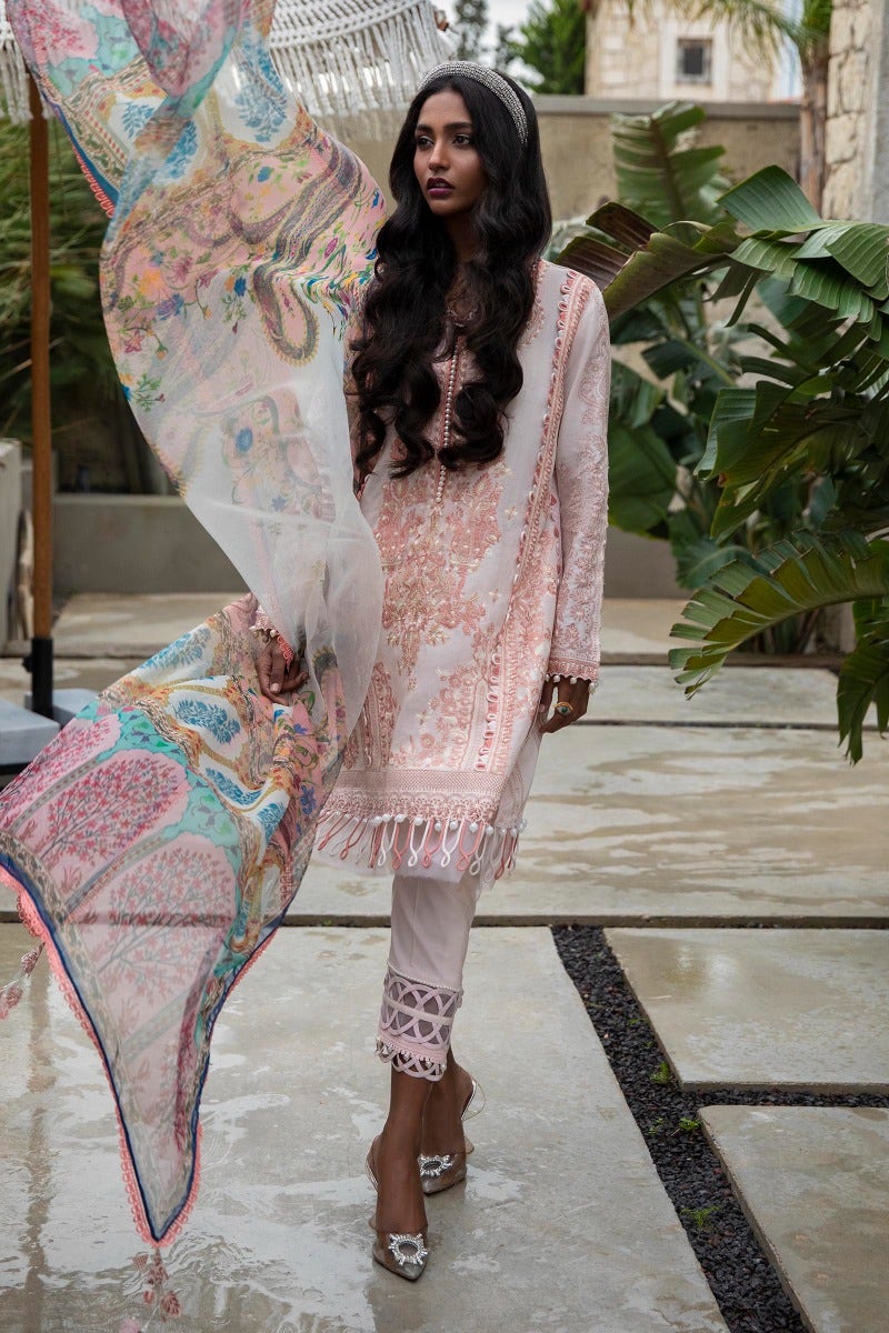 M221-007B-CH | Sana Safinaz Muzlin Spring Collection 2022 Vol 1 | Unstitched Printed Lawn Suits