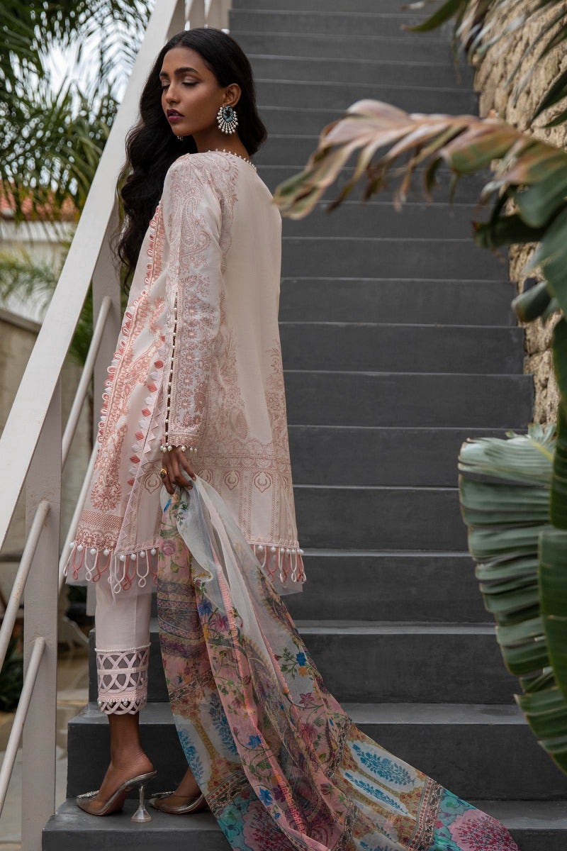 M221-007B-CH | Sana Safinaz Muzlin Spring Collection 2022 Vol 1 | Unstitched Printed Lawn Suits