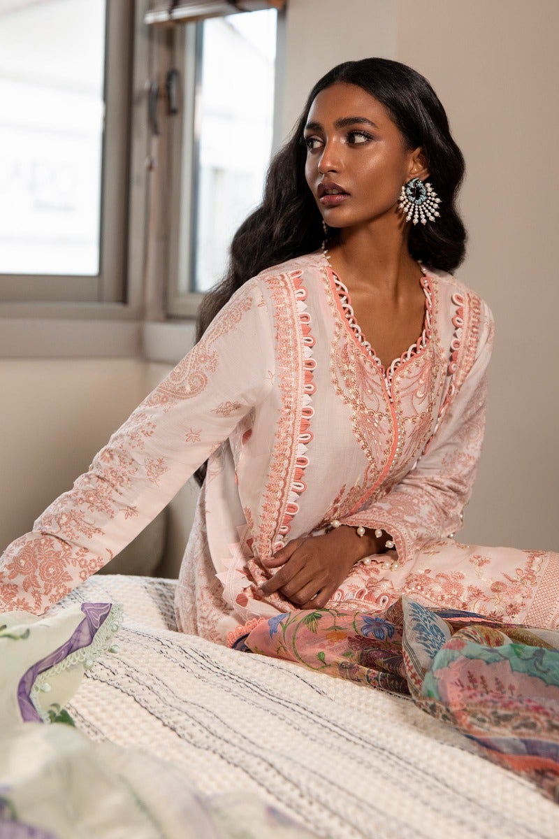 M221-007B-CH | Sana Safinaz Muzlin Spring Collection 2022 Vol 1 | Unstitched Printed Lawn Suits