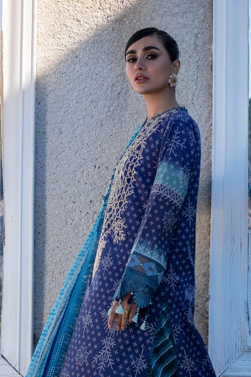 M221-008A-CI | Sana Safinaz Muzlin Spring Collection 2022 Vol 1 | Unstitched Printed Lawn Suits