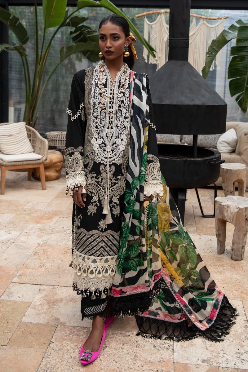 M221-009A-CK | Sana Safinaz Muzlin Spring Collection 2022 Vol 1 | Unstitched Printed Lawn Suits