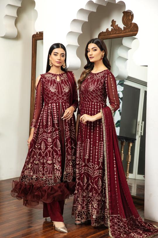 Victoire | Alizeh Royale De Luxe Collection | Unstitched Embroidered Chiffon Suits