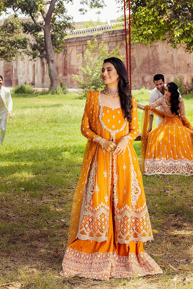 SURAJMUKHI | Mushq Hawa Mahal Tissue De Luxe ‘21 | Unstitched Embroidered Chiffon Suits