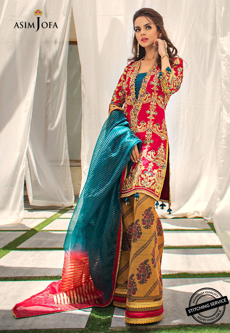 AJLE-20 | Asim Jofa Chiffon Collection 2021 Limited Edition Vol 2 | Unstitched Embroidered Chiffon Suits