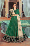 Unstitched Sateen CST-402-Emerald Green | MariaB Sateen Cotton Collection 2021 | Unstitched Embroidered Cotton Satin Suits