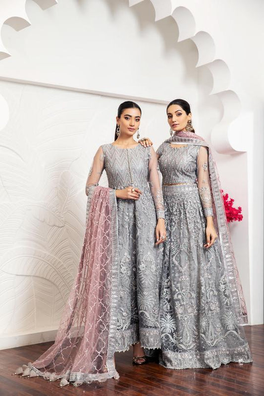 Bella Rose | Alizeh Royale De Luxe Collection | Unstitched Embroidered Chiffon Suits