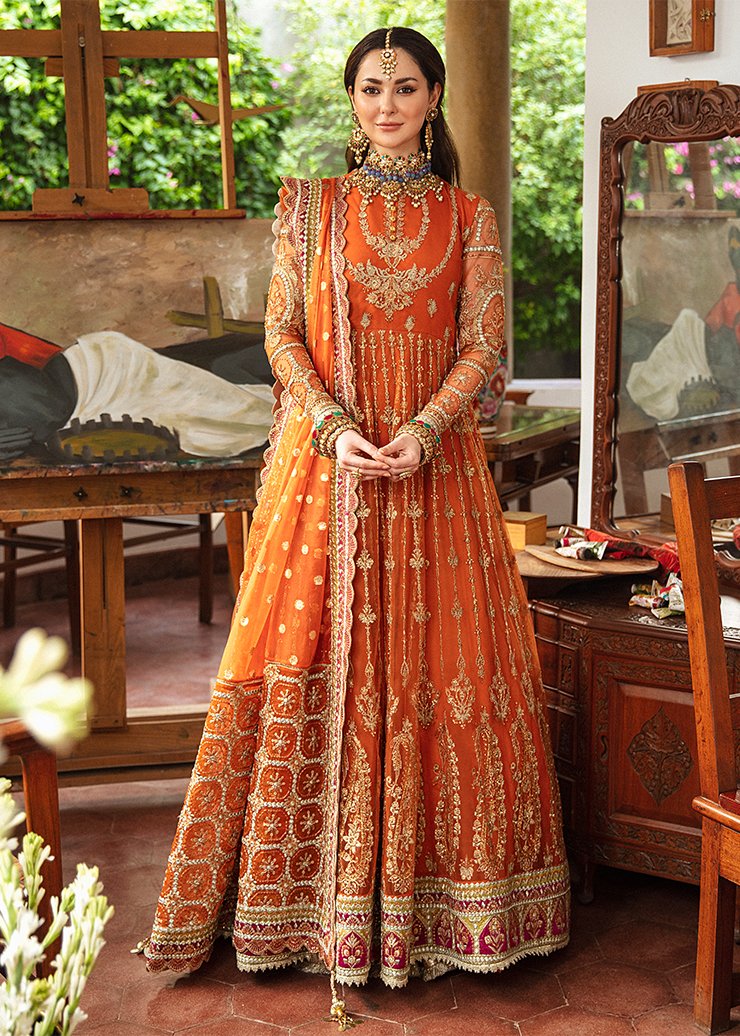 AATISHRAH | Afrozeh Shehnai Wedding Formals 2021 | Unstitched Embroidered Suit