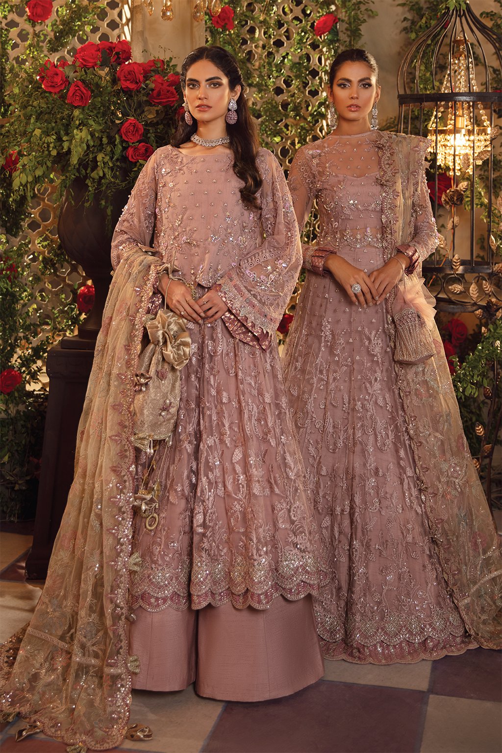IMC-02 OPALINE - 3PC | Iznik Meraki Luxury Chiffon Collection 2021 | Unstitched Embroidered Luxury Chiffon Suits