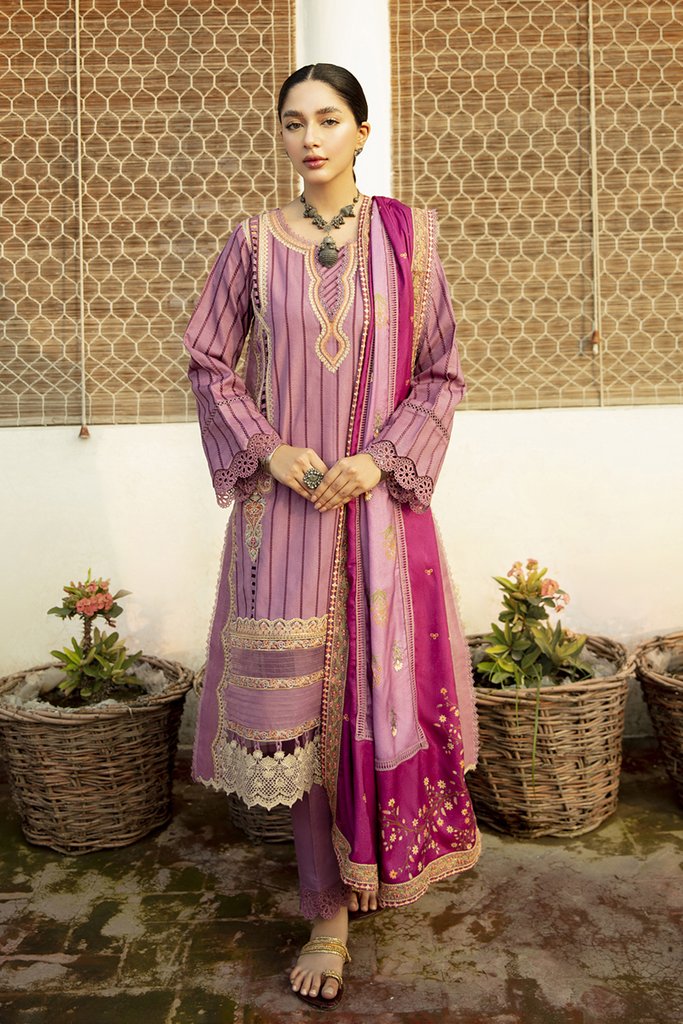 NW-14 | Qalamkar Qline Linen Winter Collection 2021 | Unstitched Embroidered Organza Suits