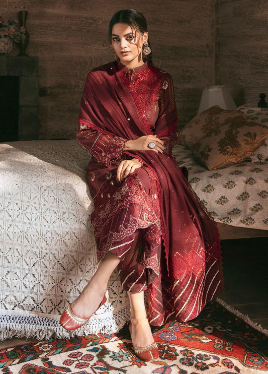 KK-04 | Qalamkar Winter Shawl Collection 2021 | Unstitched Embroidered Suits