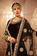 VEL-20-104-Black | MariaB Velvet Collection 2021 | Unstitched Embroidered Velvet Suits