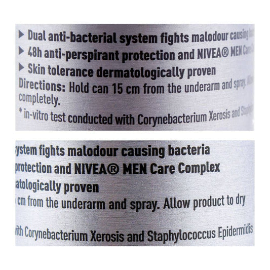 Nivea Men 48H Silver Protect Deodorant Spray| United Arab Emirates| Dedorant for  Men.