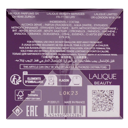 Lalique Amethyst, Eau de Parfum, 100ml | France | Fragrance For Women