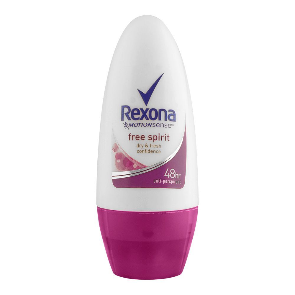 Rexona Motion Sense Free Spirit Dry & Fresh Confidence 48H Anti-Perspirant Roll On|  France| DEDORANTS FOR MEN