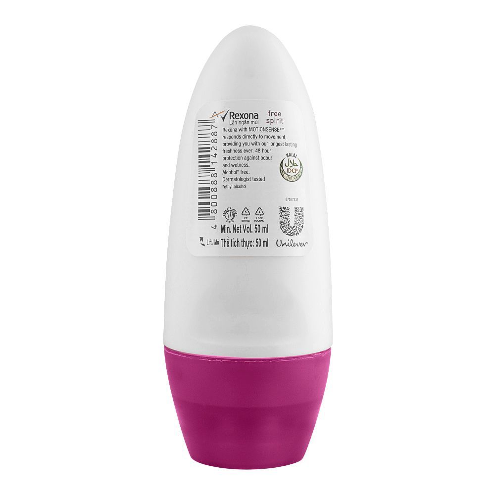 Rexona Motion Sense Free Spirit Dry & Fresh Confidence 48H Anti-Perspirant Roll On|  France| DEDORANTS FOR MEN