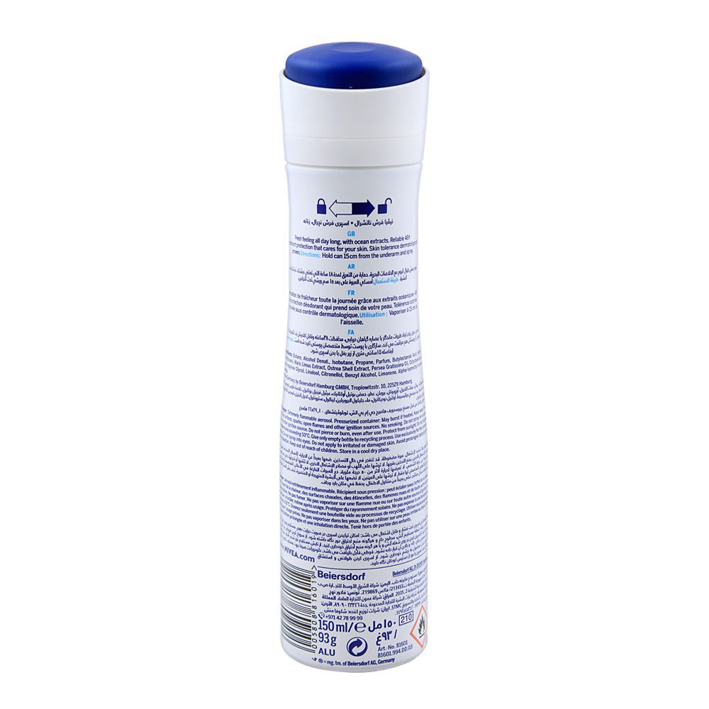 Nivea 48H Fresh Natural Quick Dry Deodorant Spray| Deodorant | For Women
