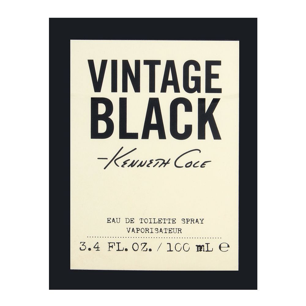 Kenneth Cole Vintage Black Eau De Toilette |United States | perfume  For Men.