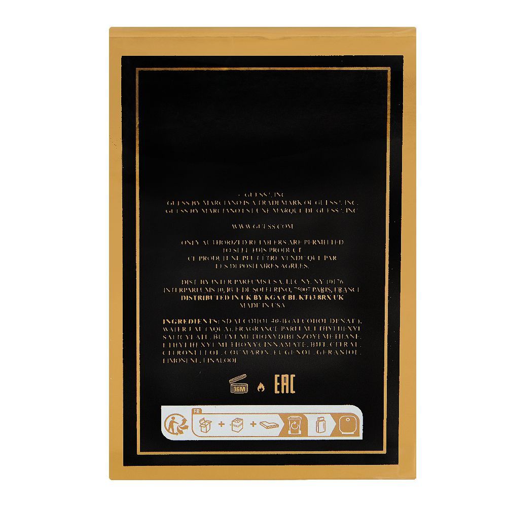 Guess By Marciano Perfume, Eau de Toilette, 100ml | United States | Fragrance For Men