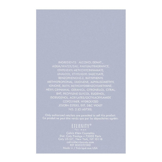 Calvin Klein Eternity For Men Aqua Eau De Toilette | United States | Fragrances  For Men.