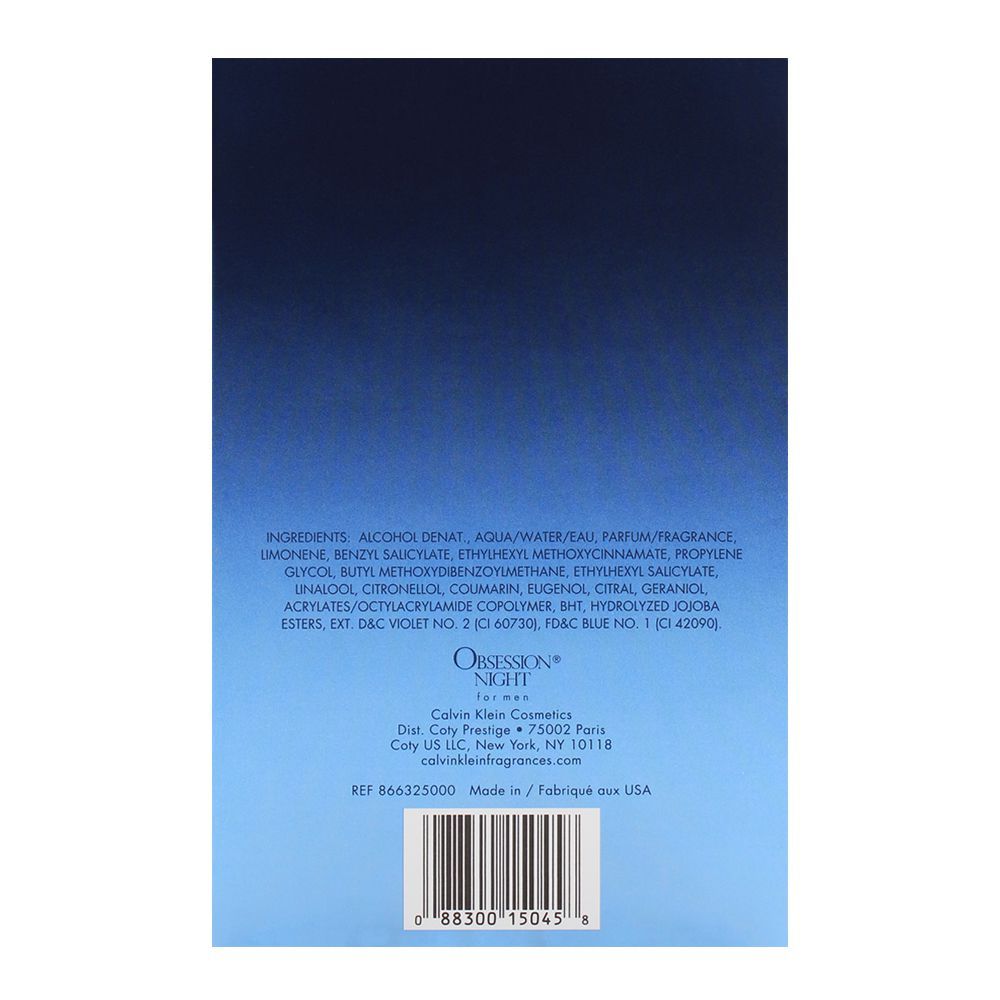 Calvin Klein Obsession Night | United States | Fragrances  For Men.