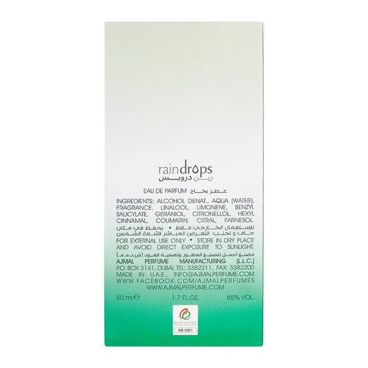 Ajmal Raindrops Eau De Parfum, 50ml | United Arab Emirates | For Women