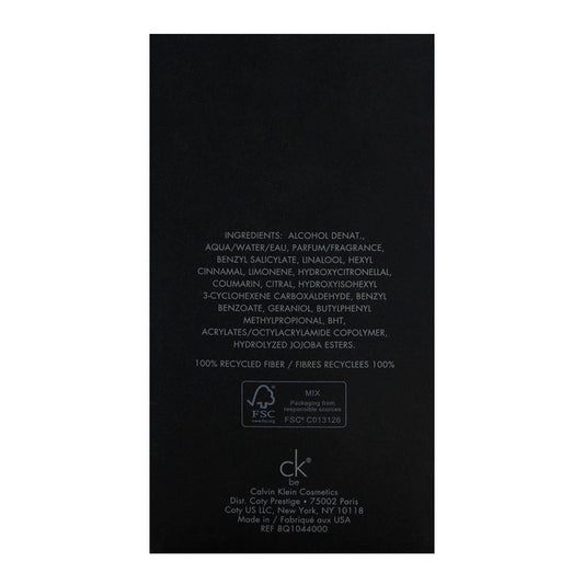 Calvin Klein Be Eau De Toilette | United States | Fragrances  For Men.